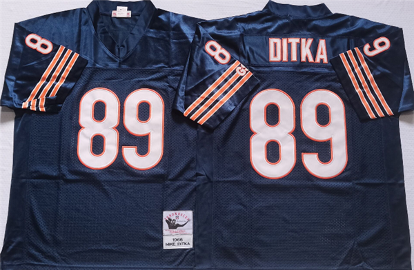 Men's Navy Chicago Bears #89 DITKA Limited Stitched Jersey